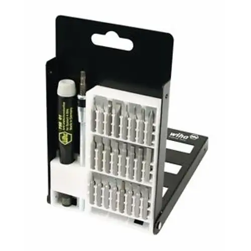 Wiha (27-PC) Micro Bit ESD Safe Bit Set Torx Slotted Phillips Hex 75992