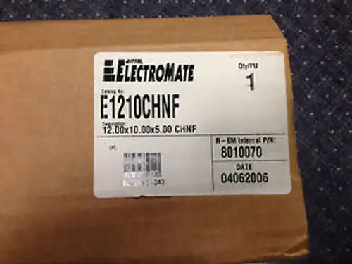 Rittal-Electromate E1210CHNF A1210CHNF 12X10X5 Nema 4 CH Carbon Steel Encl
