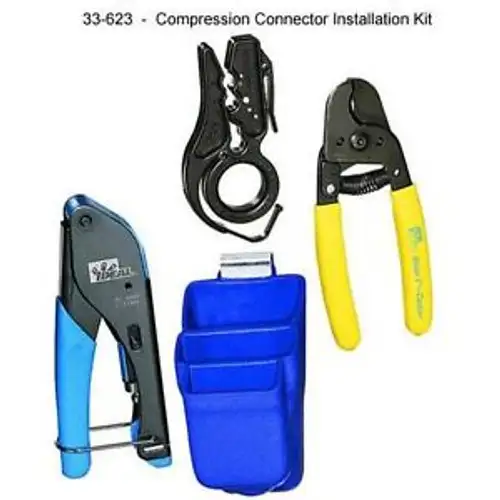 IDEAL 33-623 Kit de instalación de conectores de compresión FORCOAX RG WIRE WITH POUCH