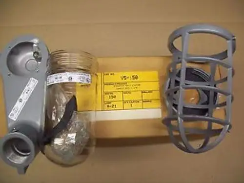 HUBBELL KILLARK VS-150 VAPORLITE SERIES STANCHION MOUNT WET LOCATION WITH GUARD