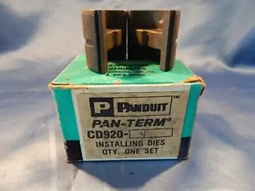 Panduit CD920-4 Crimping Die #4 Awg Copper & #6 Awg Aluminum Surplus