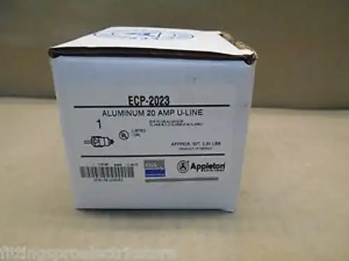 APPLETON ECP2023 125V 20A 3POLE 2 WIRE GROUNDING CORD RANGE 0.538-0.639 PLUG