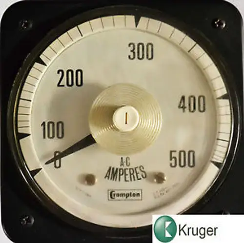Crompton instruments amperage meter 0 to 500 Amp 077-08AA-LSSF-PE