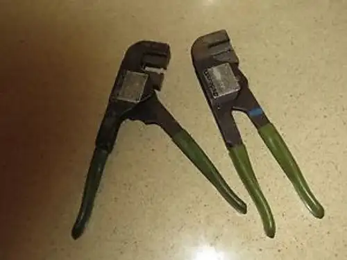 ^^ LOT OF TWO THOMAS & BETTS WT-201 CRIMPING CRIMPER TOOLS (QQQ)