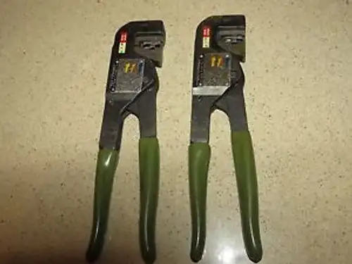 ^^ LOT OF TWO THOMAS & BETTS WT-451 CRIMPING CRIMPER TOOLS (RRR)