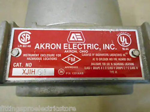 AKRON ELECTRIC XJ1HG1 INSTRUMENT ENCLOUSURE