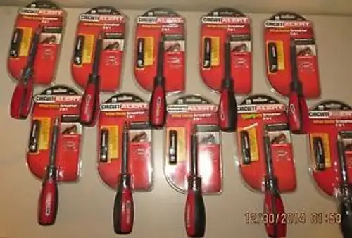 10 GARDNER BENDER SCHALTUNG ALARM SPANNUNGSMESSUNG.SCHRAUBENDREHER 6 IN 1 SDT-6