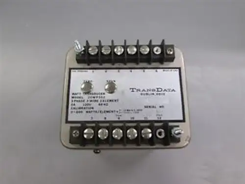 Ohio Semitronics Watt Transducer EW5-6E 0-6.25 amp 3ph 3w 0-600vac 4-20mA