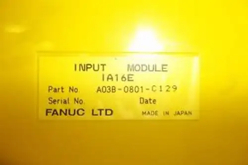 FANUC - INPUT MODULE - A03B-0801-C129 - IA16E -