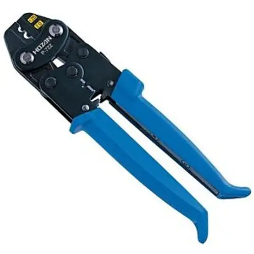 Hozan Tool Industrial Crimper P-722 For Uninsulated Terminals&Connectors(B/P)