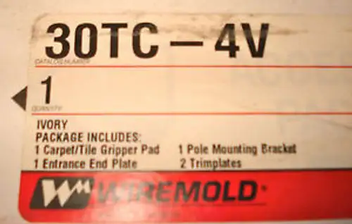 New Wiremold Raceway 30Tc-4V Ivory