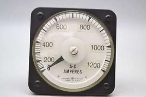 General Electric Ge 50-1031312Snlfs-5Aca 0-1200 A-C Amperes Meter D430304