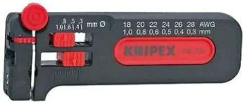 Knipex 12 80 100 Sb Awg 18-28 Mini Wire Stripping Tool