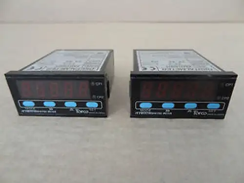 Tofco Em0100Dt Digital Meter Toflo Corporation (Lot Of 2)