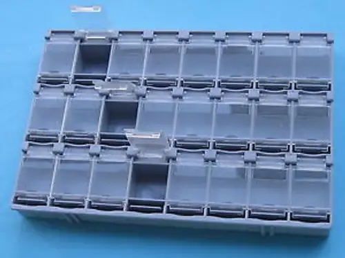 10 Pcs Smt Electronic Component Mini Storage 24 Lattice T-156