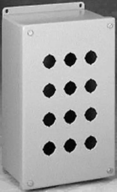 No. 89C5023 Hoffman Enclosures E1Pbg Enclosure Push Button 1 Hole Steel