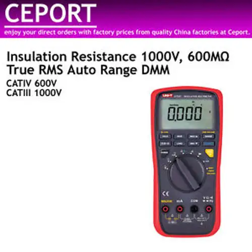 Ut531 Insulation Tester Megohmmeter 1000V + True Rms Auto Range Dmm 2 In 1