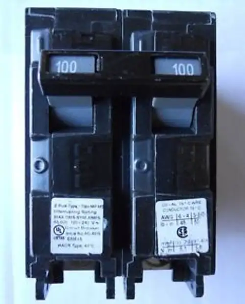Murray Mp2100Km 100Amps 2 Poles Circuit Breaker Max Rms Amps 65 000 Type Mp-Mt