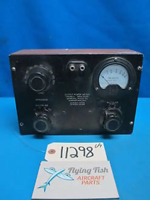 Vintage General Radio Type 583-A Output Power Meter Wood Housing Ohms Mw 11298