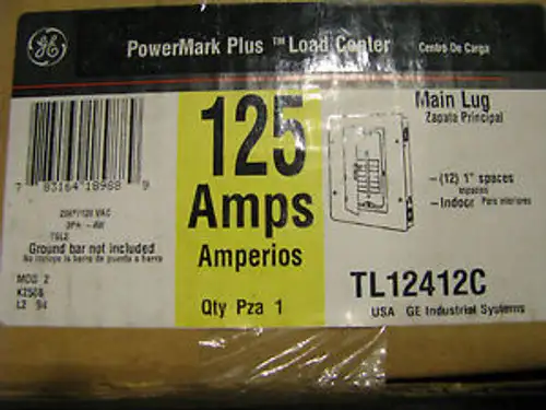 Ge Powermark Plus Load Center Tl12412C 125 Amp Nsn: 5925-01-294-4718