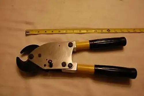 Hkp No 6990Fs Ratcheting Cable Cutter 795 Aluminum And 750 Copper
