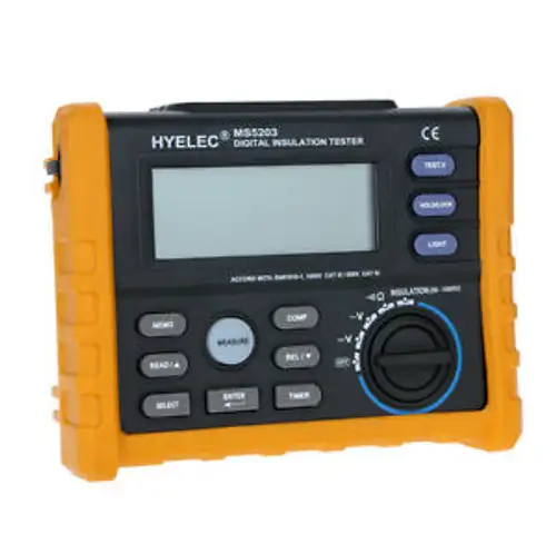 Hyelec Ms5203 Digital Megger 1000V Digital Insulation Resistance Tester Meter