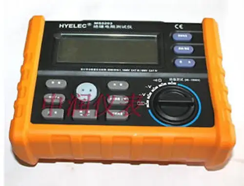 Ms5203 Digital Insulation Resistance Tester 1000V 10G