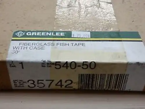 Greenlee 540-50 50 Foot Fiberglass Fish Tape With Case