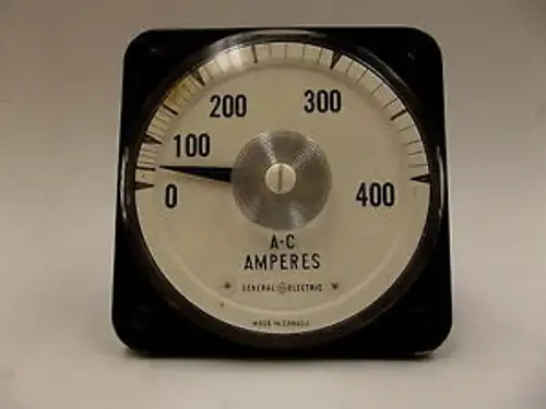 A134Sw Ab-30 General Electric Ac 0 To 400 Amperes Panel Board Ammeter