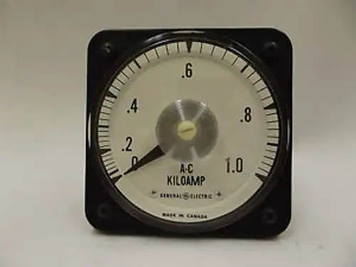308017 Ab-40 General Electric A-C 0-1.0Ka Kiloamp Panel Board Ammeter