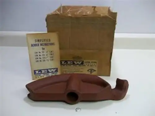 Lew Single Duty 1 Only Thin Wall Conduit Bender Cat. No. 1223-R In Usa