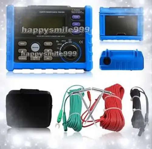 Aer01 Digital Earth Ground Resistance Voltage Meter Tester 0-4K Ohm Vs Ms2302