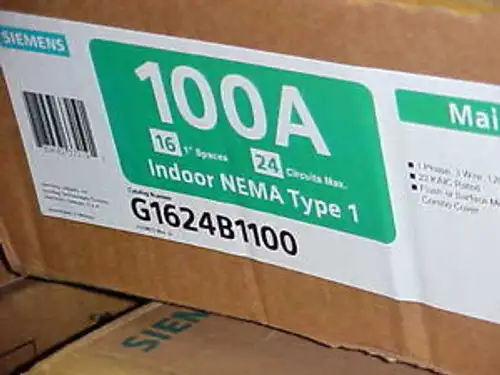Nuevo Siemens 100A Interruptor Principal Centro de Carga G1624B1100 Bp-106