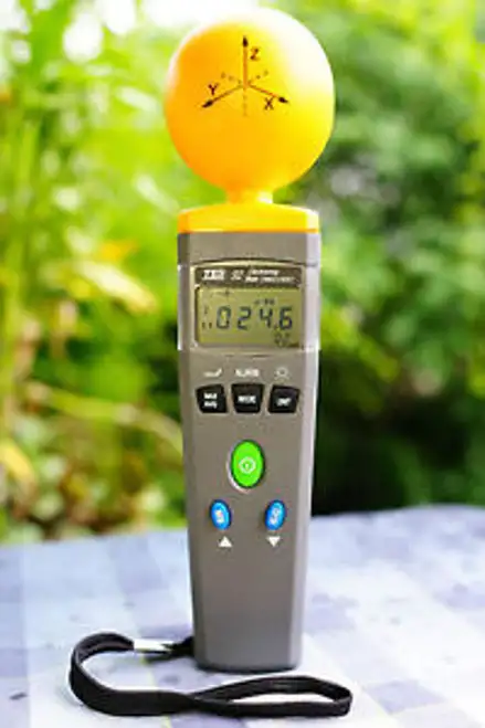 Tes Tes-92 50 Mhz To 3.5 Ghz 3 Ch Emf Electromagnetic Fields Electrosmog Meter