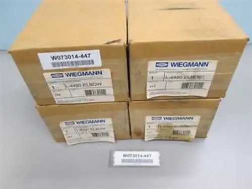 Lot Of Wiegmann L-4490 4 Wire Tray Elbows & 1-45 Degree Elbow