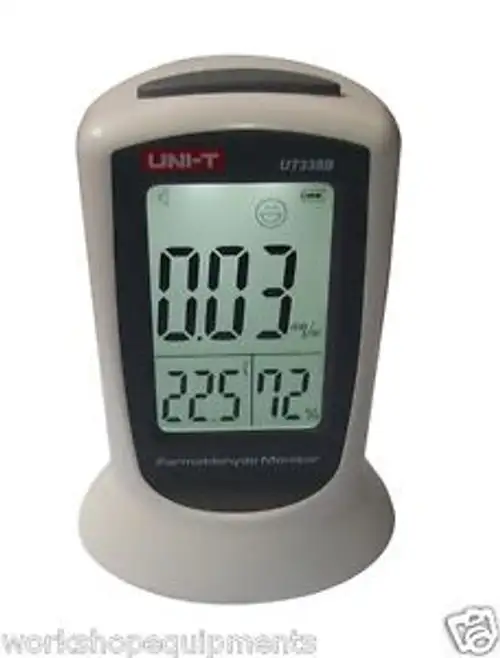 Ut338B Formaldehído Temperatura Humedad Monitor Medio Ambiente Tester Detector