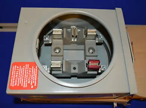 New Thomas & Betts Microlectric Transformer Rated Meter Socket 5 Jaw Cl5-V