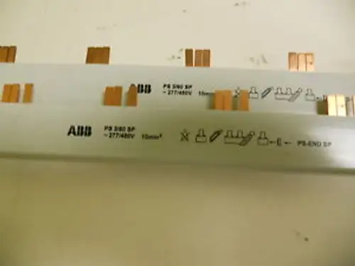 Lot Of 2 Abb Ps 3/60 Sp 60-Pin 3-Phase Bus Bar 277/480V
