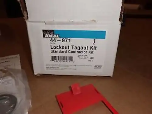 Ideal # 44-971 Kit de bloqueo y etiquetado - Kit estándar para contratistas