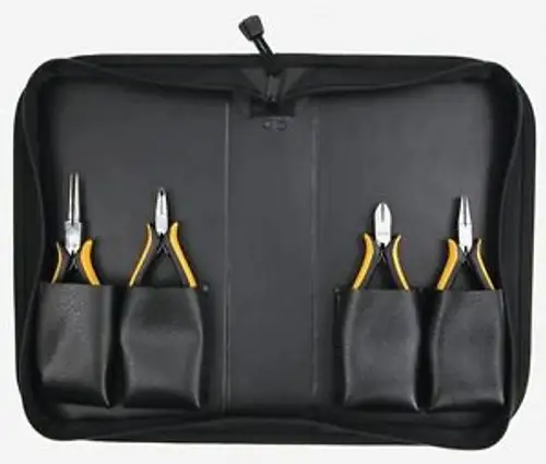 Wiha 32790 4 Piece Esd Safe Pliers/Cutters Zipper Case Set