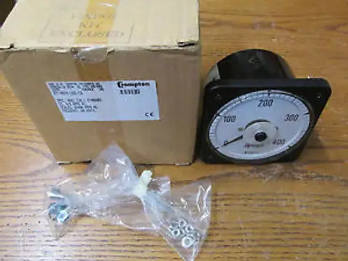 Crompton 077-05Fa-Lssc-C6 A/C Amperes Panel Meter 0-400 Amperes 60Hz