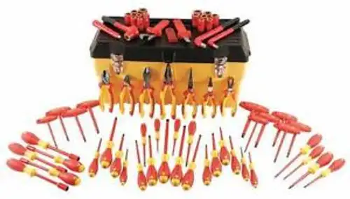 Wiha 32876 Electricians Insulated Tool Set 66 Pc