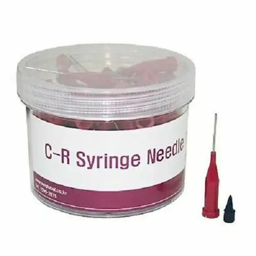 100Pkg(10 000Pcs) Dentiann C-R Syringe Needle Tips (Pink) Dental Care_Au