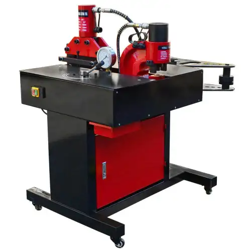 3 In 1 Busbar Machine Cutter Puncher Horizontal and Vertical Bender 35-50 Ton