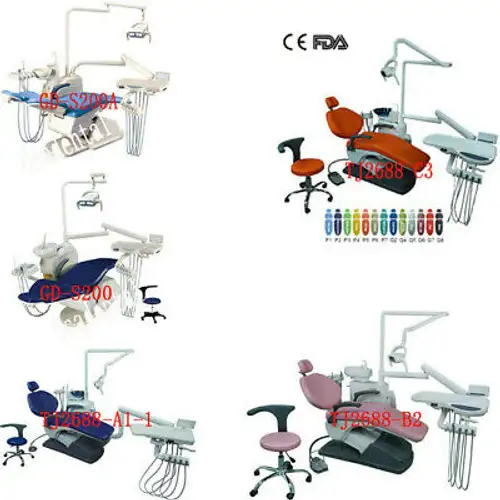 5Styles Dental Chair Leather Unit Computer Controlled 110V/220V Dc Motor Stool