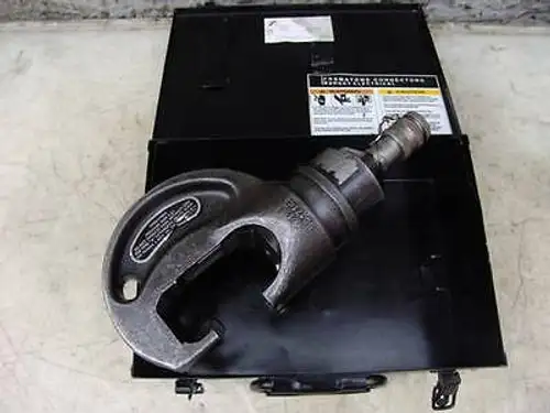 Thomas And Betts Tbm-15 15 Ton Hydraulic Crimper Uses Burndy Dies Works Fine