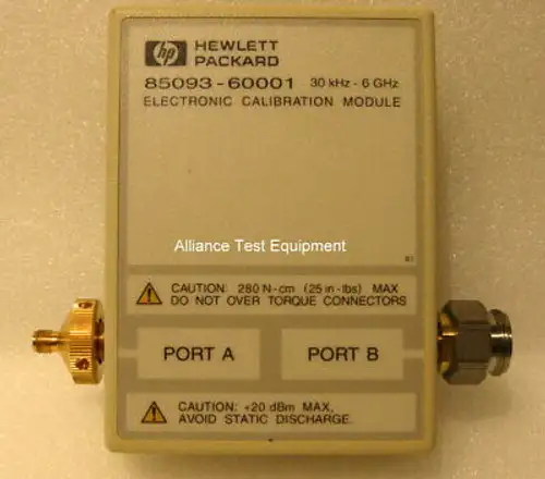 Agilent / Hp 85093A Ecal Module (85093-60001) 6 Mo