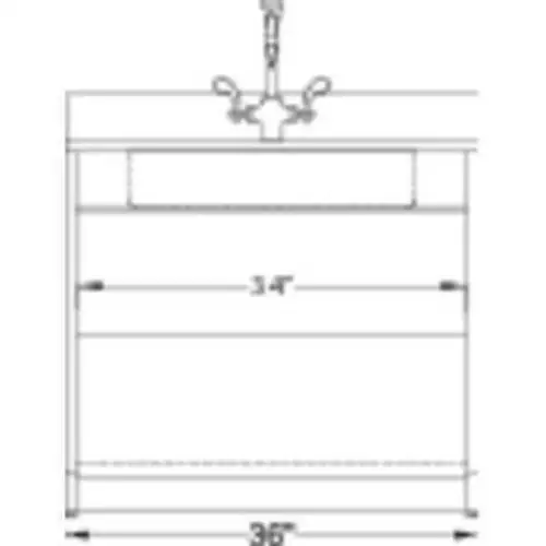 Ici Wg8760Ep Sink Cabinet Wood 32.5H 36W
