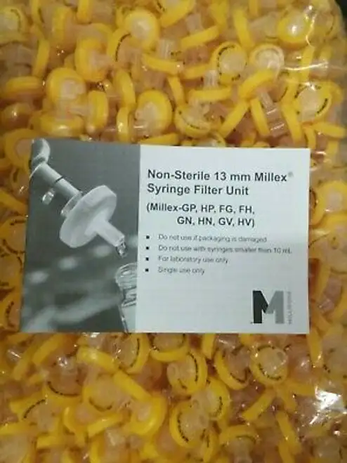 Milliporesigma Slhvx13Nk Millex Hv Syringe Filter Durapore Pvdf Membrane 0.45??M