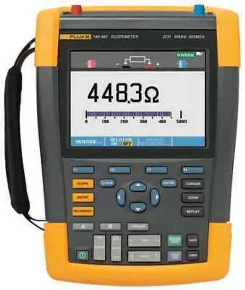 Fluke Fluke-190-062S Handheld Oscilloscope With Kit 60 Mhz 2 Channels 153Mm